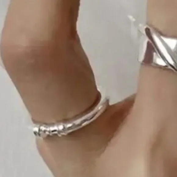 The Thin Beauty Ring adjustable in 925 silver - Picture 9 of 13